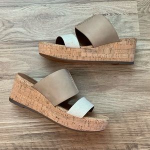 New Naturalizer Tan Urbana Wedge Sandal Size 8